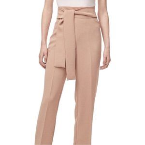 Aritzia Wilfred Geneva Tie Front Pants Blush Pink 00